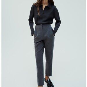 Zara XS High Waisted Pants Grey